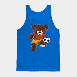 TEDDY BEAR PLAYING SOCCER Tank Top